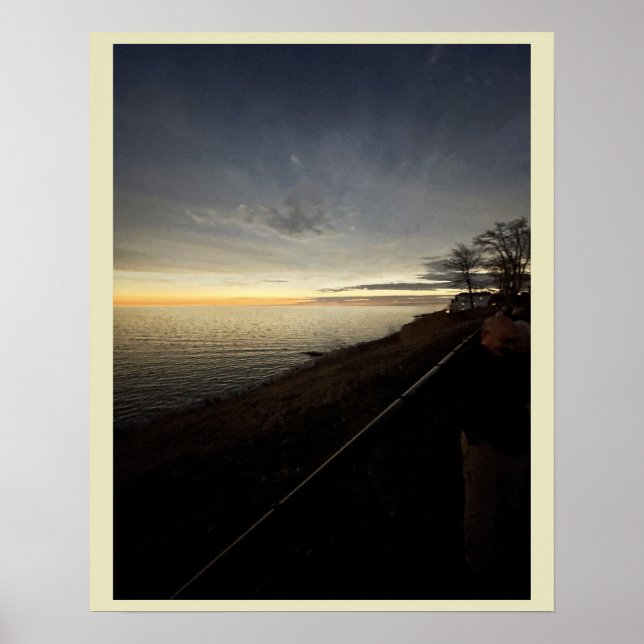 Horizon over Lake Erie Poster (Front)