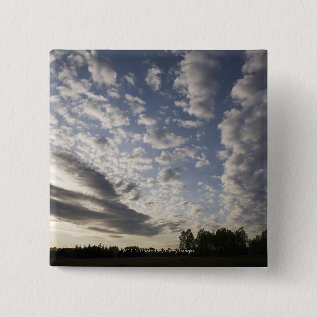 Horizon Sky View with Clouds Button (Front)