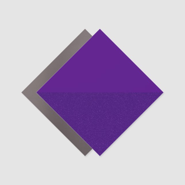 Horizon‑Split Amethyst Diamond Car Magnet (Custom) (Front)