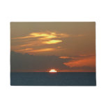 Horizon Sunset Colorful Seascape Photography Doormat
