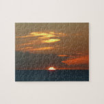 Horizon Sunset Colorful Seascape Photography Jigsaw Puzzle