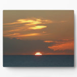 Horizon Sunset Colorful Seascape Photography Plaque