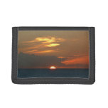 Horizon Sunset Colorful Seascape Photography Trifold Wallet