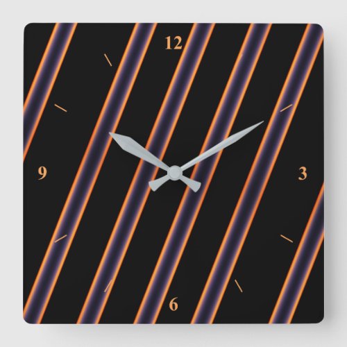 Horizon Sunset the Pattern Square Wall Clock