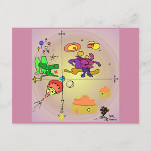 Horizons Abstract SF Art Postcard