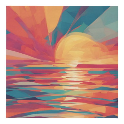 Horizons Embrace _ Faux Wrapped Canvas Print