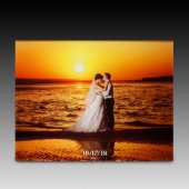 Horizontal 12" x 9" Acrylic Photo Plaque (Front with Date)