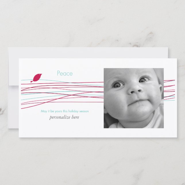 Horizontal 1-photo card (Front)