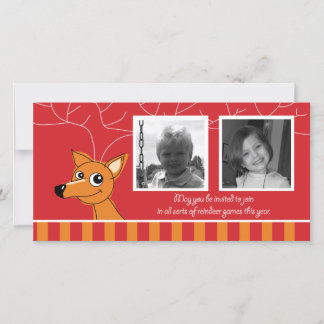 Horizontal 2-photo card