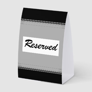 Horizontal 3.5" x 5" Tablecard Reverved Paper Table Tent