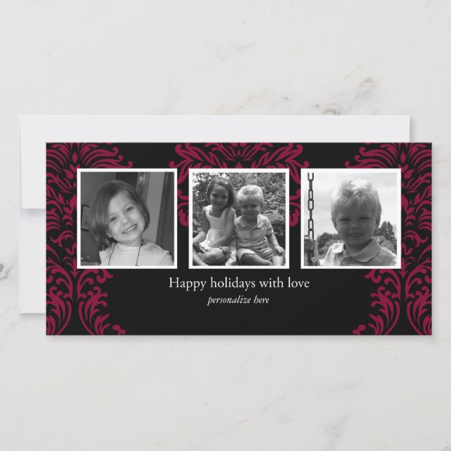 Horizontal 3-photo card (Front)