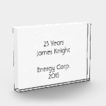 Horizontal Award<br><div class="desc">Give recognition to employees, teammates, or anyone that deserves it with the custom acrylic block award from Zazzle. Produced using the AcryliPrint®HD printing process, this award shows designs, text, and logos in vibrant clarity and brilliant colors. Customize with the recipient’s name for a beautiful reminder of a notable achievement.</div>