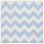 Horizontal Baby Blue &amp; White Zigzag Geometric Fabric