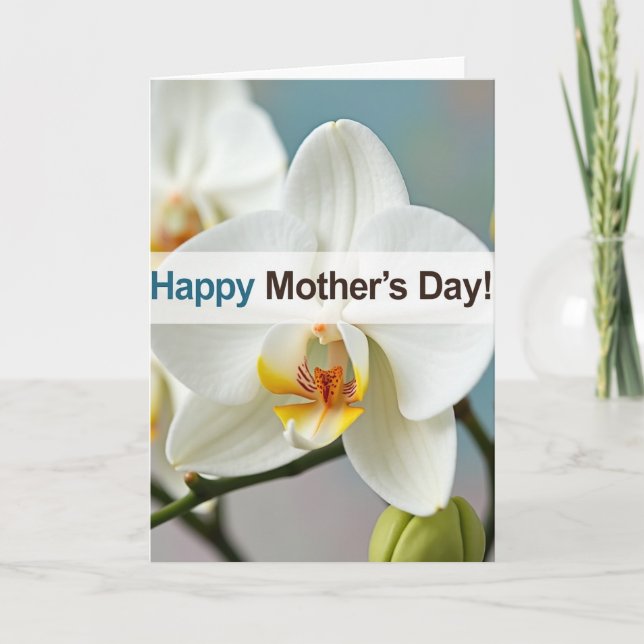 Horizontal Banner Orchid Card (Front)