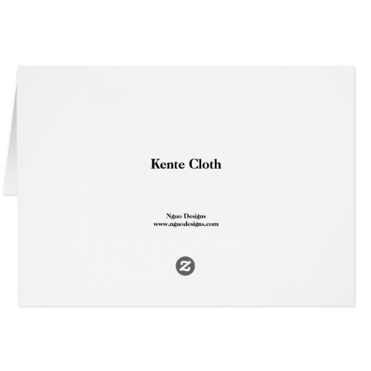 Horizontal Black, Green, Red, Yellow Kente Cloth (Back Horizontal)