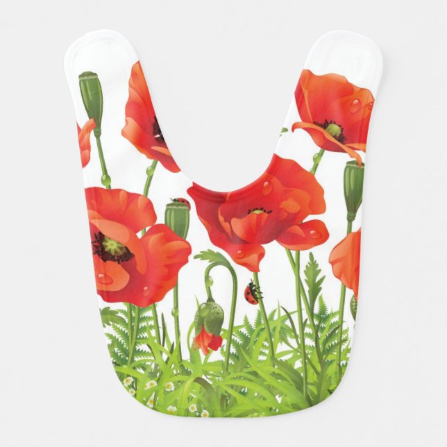 Horizontal border with red poppy bib (Front)