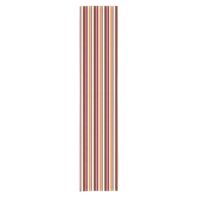 Horizontal Candy Stripes Short Table Runner (Front)