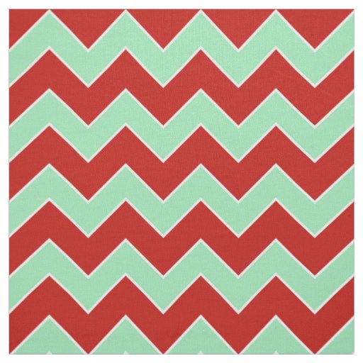 Horizontal Christmas Zigzag Pattern Fabric
