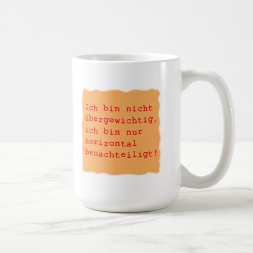 horizontal coffee mug