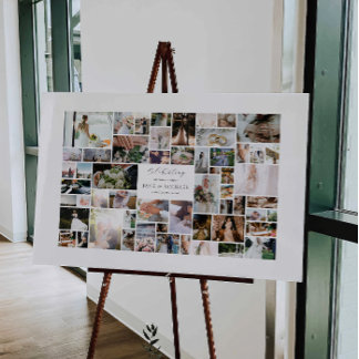 Horizontal Create Your Own 56 Photo Collage Foam Board