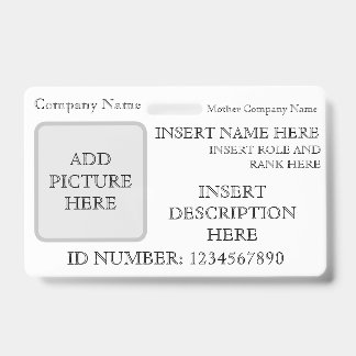 Horizontal Custom ID Badge
