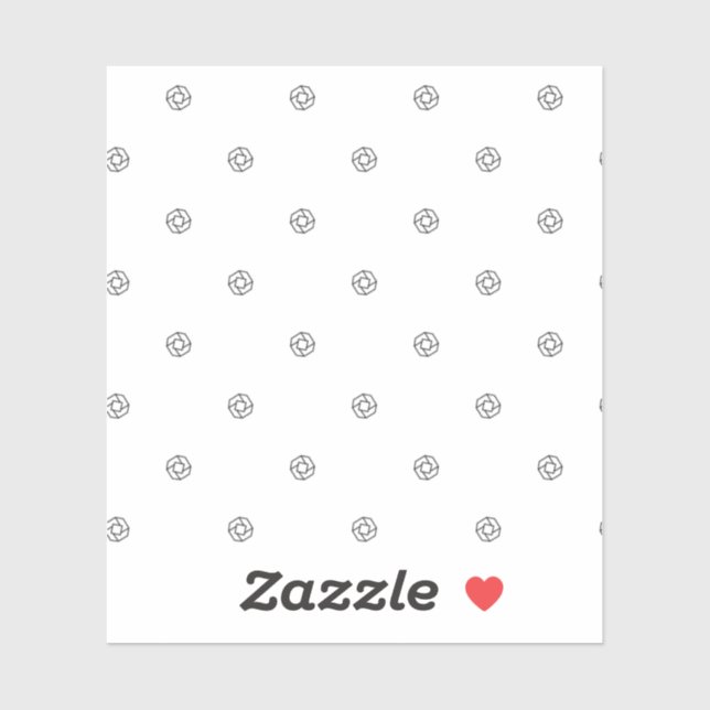 horizontal Design Thirty Nine Sticker (Sheet)