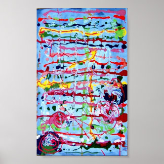 Horizontal drip poster