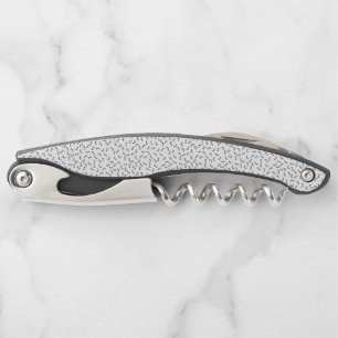 Horizontal, Iridium, Black Eel Corkscrew