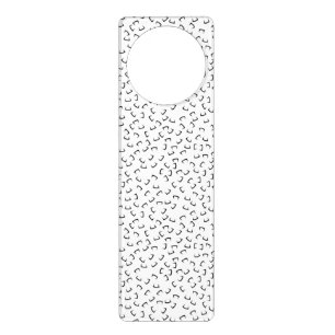 Horizontal, Iridium, Black Eel Door Hanger