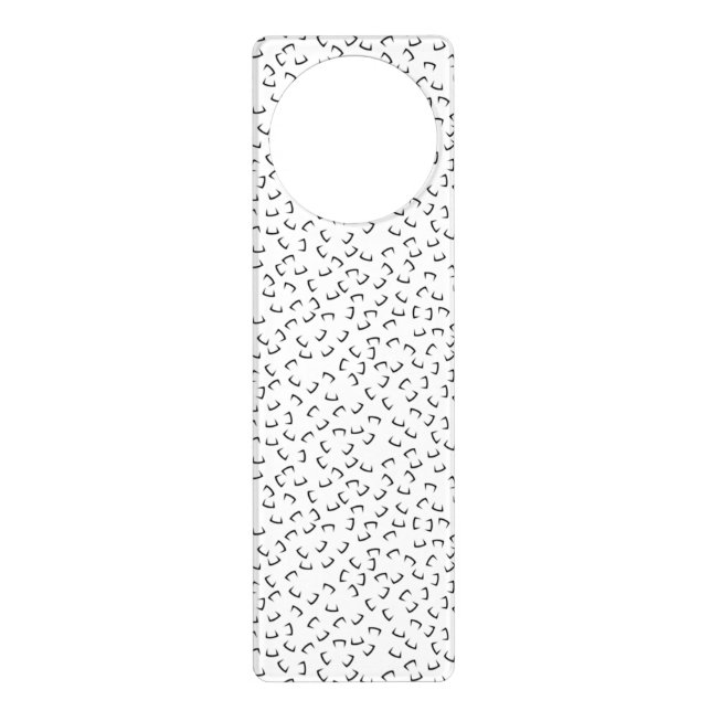 Horizontal, Iridium, Black Eel Door Hanger (Front)