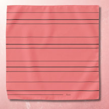 Horizontal lines, black stripes red pocket square