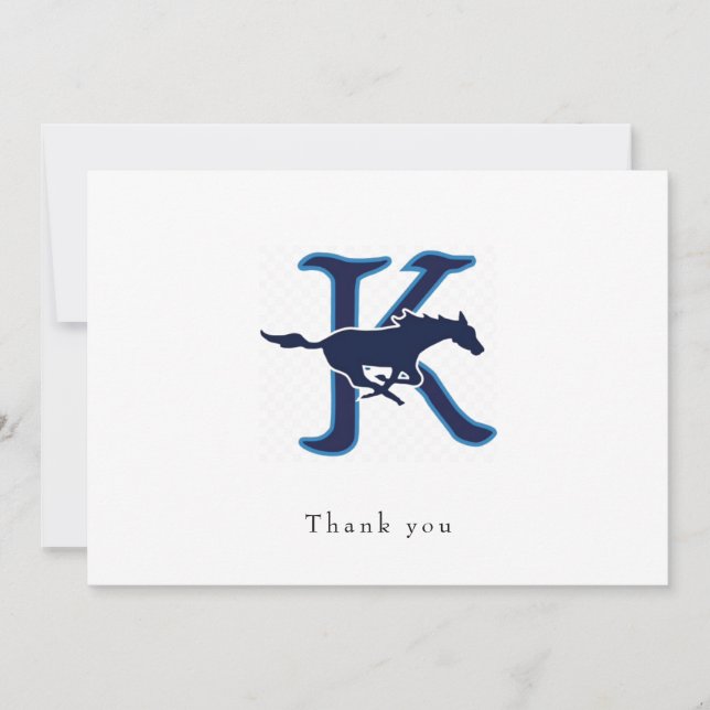Horizontal Logo 5 x 7 Thank You Card (Front)