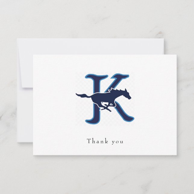 Horizontal Logo II Thank You Card (Front)