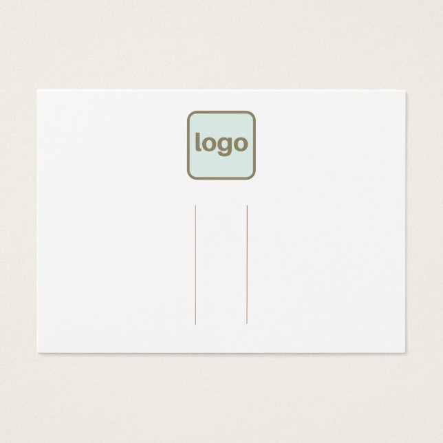 Horizontal Logo White Hair Clip Display (Front)