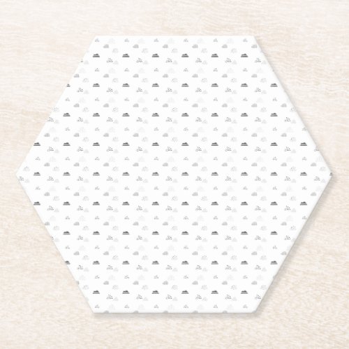 Horizontal Medium Grey Paper Coaster