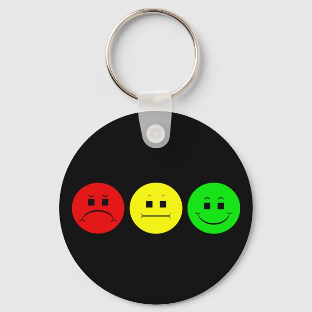Horizontal Moody Stoplight Keychain (Front)