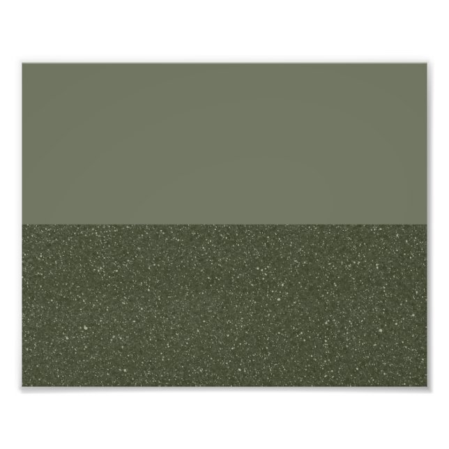 Horizontal Moss Green Poster – Customizable (Front)