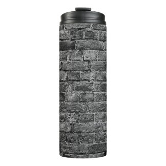 horizontal part of black painted brick wallwall,br thermal tumbler