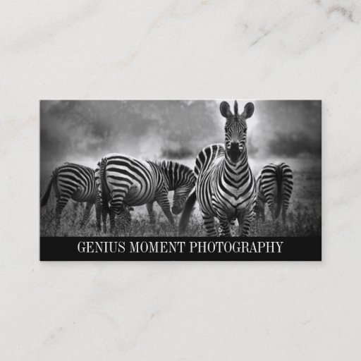Customizable Horizontal Photo Business Card