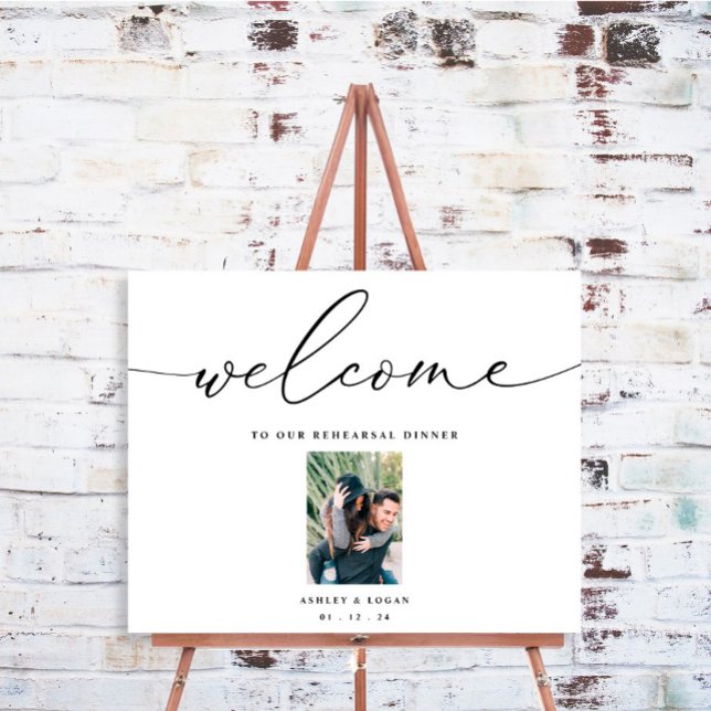 Horizontal Photo Rehearsal Dinner Welcome Sign (Creator Uploaded)