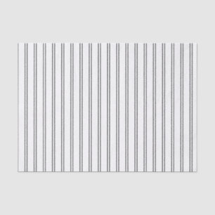 Horizontal Pinstripes in Black and White Tissue Paper