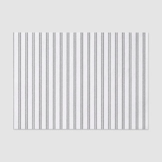 Horizontal Pinstripes in Black and White Tissue Paper