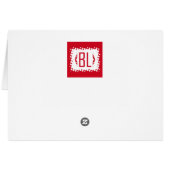 Horizontal Playful baby elephant card (Back Horizontal)