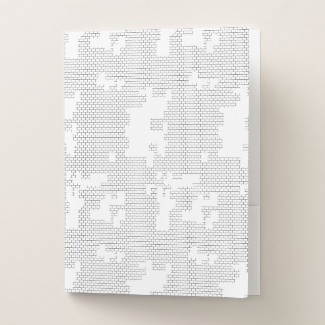 Horizontal, Porcelain, Seashell Pocket Folder (Front)