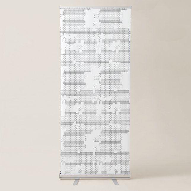 Horizontal, Porcelain, Vertical Retractable Banner (Front)