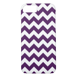 Horizontal Purple and White Zigzag iPhone 8/7 Case