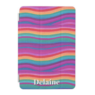 Horizontal Rainbow Stripes iPad Mini Cover