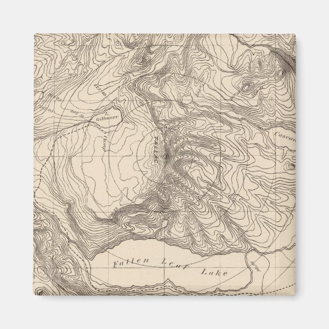 Horizontal sketch from Tallac Peak, Cal Magnet (Front)