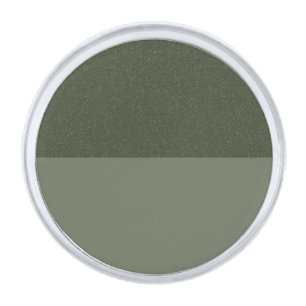 Horizontal Split Moss Green Circle Lapel Pin