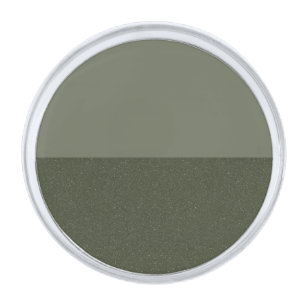 Horizontal Split Moss Green Circle Lapel Pin